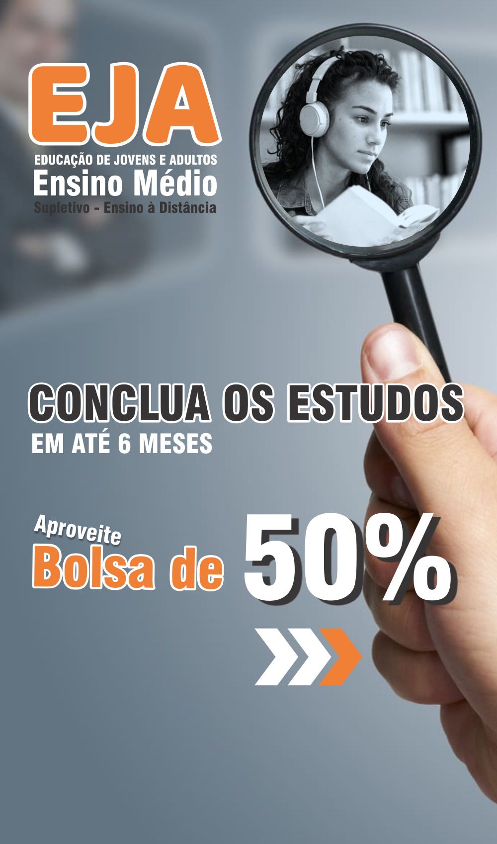 EJA - Ensino de Jovens e Adultos - Supletivo na Escola Conceito de Caxias do Sul-RS